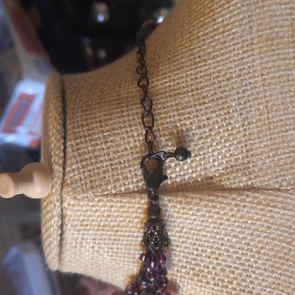 Glass beaded necklace - Picture 4 of 5